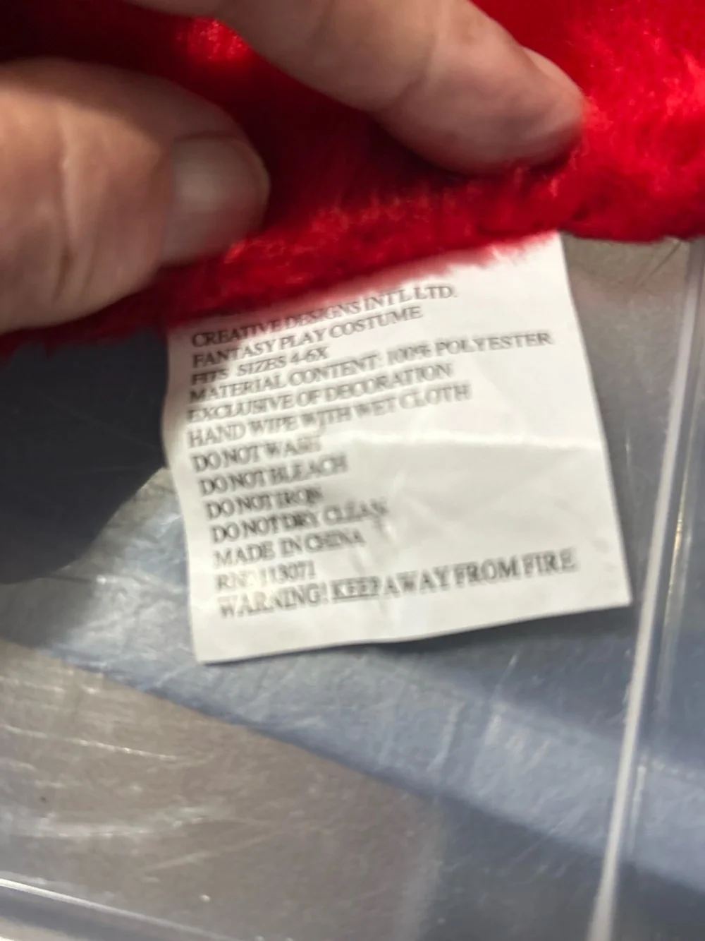 Disney Red Plush Princess Neck Warmer with Heart Patch